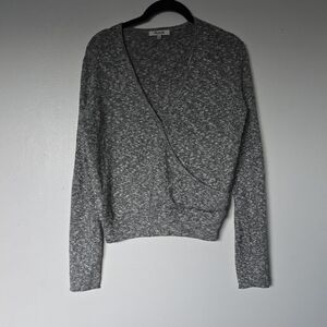 Madewell Gray V-Neck Sweater